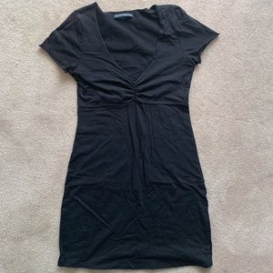 brandy melville black gina dress v-neck